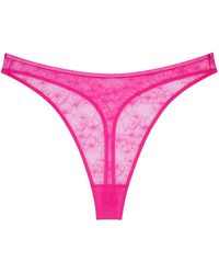 Triumph - Bright Spotlight High Leg String Passionate Pink - Lyst