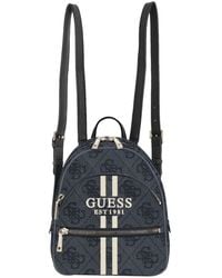 Guess - Rucksack Freizeitrucksack hatten II Backpack Coal Logo dunkelgrau - Lyst