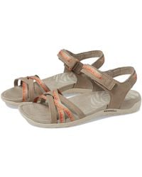 Merrell - Terran 3 Cush Cross (Moon/Clay) Sandals - Lyst