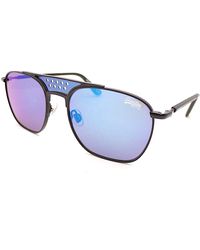 Superdry - Trophy Sunglasses Matte Black With Blue Mirrored Lenses 014 - Lyst