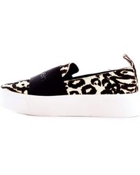 Calvin Klein Jeans B4E6288 Scarpe Slip-on in Pelle con Stampa (38 EU) - Bianco