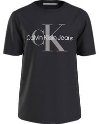 Calvin Klein - Seasonal Monologo Short Sleeve T-shirt - Lyst