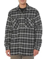 Dickies - Big & Tall High Pile Fleece Lined Flannel Shirt Jacket - Lyst