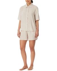 Schiesser - Pyjama Kurze Hose Kurzarm-Selected Premium Pyjamaset - Lyst
