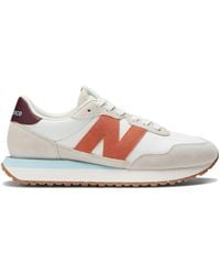 New Balance - 237 In Beige/black Suede/mesh - Lyst