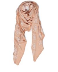 Guess - Eliette Logo Kefiah Scarf 135X135 Latte Logo - Lyst