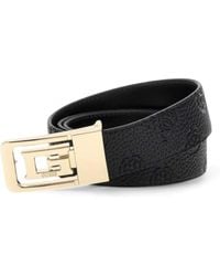 Guess - Ceinture 30H réversible cresidia 4g logo peony BW9185P4430 noir L - Lyst