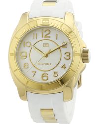 Tommy Hilfiger - K2 Quartz Watch With White Dial Analogue Display And White Stainless Steel Bracelet 1781309 - Lyst