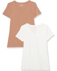 Amazon Essentials - Kurzärmeliges T-Shirt mit V-Ausschnitt - Lyst