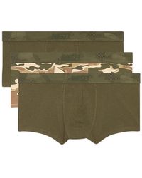 DIESEL - Lot de trois boxers avec taille camouflage - Lyst