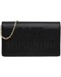 Love Moschino - Borsa a tracolla sparkling logo - Lyst