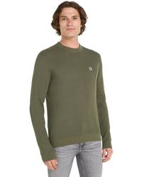 Calvin Klein - Jeans CK Embro Badge Sweater J30J324598 Suéter de Cuello Redondo - Lyst