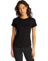 Calvin Klein - Donna T-Shirt iche Corte Institutional Graphic Slim Fit - Lyst
