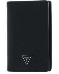 Guess - Mito Flat Card Holder Black - Lyst