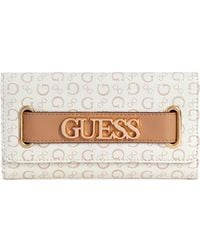 Guess - Logo Belt Slim Wallet Clutch Bag - Lyst