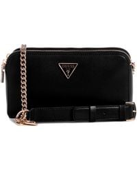 Guess - Daryna Statuscrossbod Zwart Zwart N/a Eu - Lyst