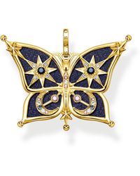 Thomas Sabo - Anhänger Schmetterling Stern & Mond Goldfarben PE929-963-7 - Lyst