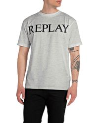 Replay - T-Shirt Kurzarm aus Baumwolle - Lyst