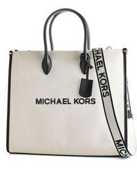 Michael Kors - Bag 35s2g7zt3c-black White 39 X 35 X 17 Cm - Lyst