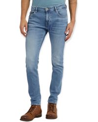 Guess - Jeans Cotone Blu W33L32 denim chiaro - Lyst