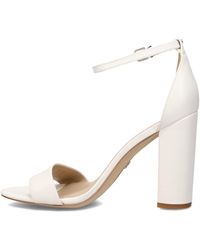 Sam Edelman - Womens Yaro Heeled Sandal Bright White 9 M - Lyst