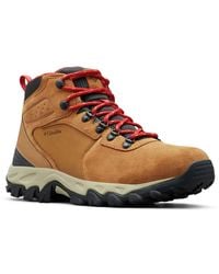 Columbia - Newton Ridge Plus Ii Suede Waterproof Waterproof Hiking Boot, Elk, Mountain Red, 10.5 Regular Us - Lyst