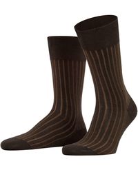 FALKE - Shadow Socks Cotton Black Grey More Colours Thin Colourful Calf Socks With Stripe Pattern For All Occasions Work Or Casual Look - Lyst