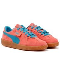 PUMA - Palermo Leather Pink/blue Trainers - Uk 9 - Lyst