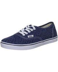 Vans - Adult Authentic Lo Pro Denim Dark Denim Trainer Vqes7if 8 Uk - Lyst