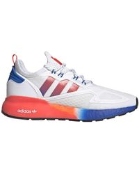 adidas - Zx 2k Boots White Running Trainers - Lyst