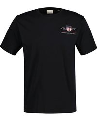 GANT - REG ARCHIVE SHIELD EMB SS T-SHIRT - Lyst