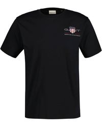 GANT - Reg Archive Shield Emb Ss T-shirt - Lyst