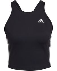 adidas - AEROREADY Made for Training 3-Stripes Crop Tank Top Haut sans ches - Lyst