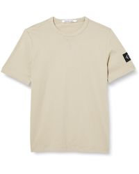 Calvin Klein - T-Shirt mit Abzeichen S/S Strickoberteile - Lyst