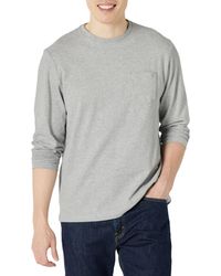 Amazon Essentials - Regular-fit Long-Sleeve Pocket T-Shirt - Lyst