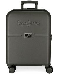 Pepe Jeans - Accent Cabin Suitcase Black 40x55x20 Cm Rigid Abs Integrated Tsa Closure 37l 2.74 Kg 4 Double Wheels Extendable Hand Luggage - Lyst
