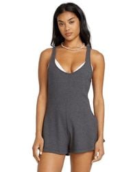 Billabong - Womens Never Better Knit Romper Swim Cover Up - Lyst