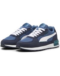 PUMA - Graviton Sneakers Jongeren 38.5 Blue Horizon White Club Navy Cold Green - Lyst