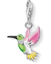 Thomas Sabo - Charm Pendant Colourful Hummingbird Charm Club 925 Sterling Silver 0655-007 - Lyst