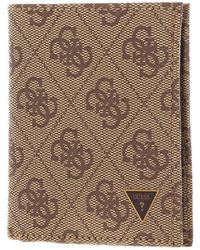 Guess - Vezzola Smart Billfold With Coinpocket S Beige/Brown - Lyst