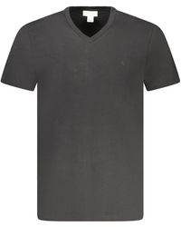 Calvin Klein - Ck Jeans Ss Smooth Cttn Solid Vneck Tee Lv040hm298 - Lyst
