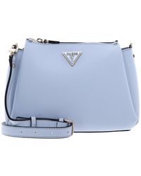 Guess - Iwona Tri Compartment Top Zip Xbody Sky Blue - Lyst