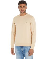 Calvin Klein - Ck Embro Badge Crew Neck J30j325270 Sweatshirts - Lyst