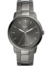 Fossil - Minimalist Quartz Stainless Steel Three-hand Watch - Lyst