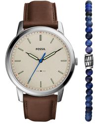 Fossil - Analog Quarz Uhr mit Edelstahl Armband FS5459 - Lyst