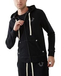 True Religion - Buddha Logo Zip Hoodie - Lyst