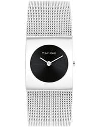 Calvin Klein - Orologio Analogico al Quarzo da donna Collezione CK Pulse con cinturino in maglia metallica in acciaio inossidabile - Lyst