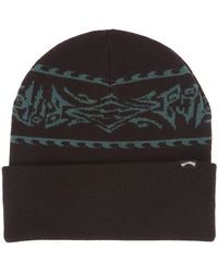 Billabong - Mens Offshore Fine Knit Cuffed Winter Warm Beanie Hat - Black - Lyst