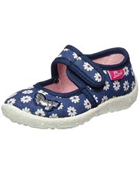 Calvin Klein Blümchen, Zapatillas de Estar por casa para Niñas - Azul