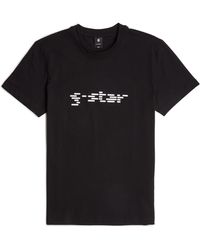 G-Star RAW - Cube Script R T T-shirt Voor - Lyst